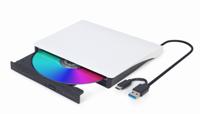 Externe USB DVD-drive, zwart-wit - thumbnail