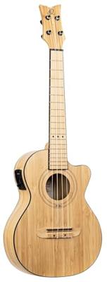 Ortega RUNAB-TE Bamboo Series Tenor Size Ukulele Natural E/A tenor ukelele met gigbag