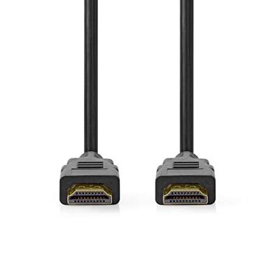 HDMI Kabel | HDMI Connector | HDMI Connector | 8K@60Hz | eARC | Verguld | 5.00 m | PVC | Zwart