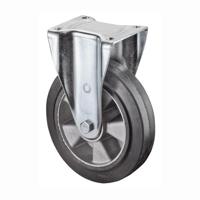 BS Rollen Bokwiel voor zware lasten | wiel-d. 125 mm draagvermogen 200 kg | rubber | 105 mm 85 mm | 1 stuk - LB510.B80.125 LB510.B80.125 - thumbnail