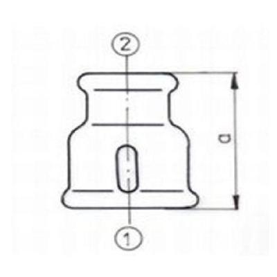 Verloopsok Nr.240 Gegalvaniseerd 1/4 x 1/8