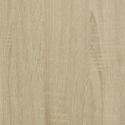 Tv-meubel 61x40x46 cm bewerkt hout metaal sonoma eikenkleurig Tv-meubel 61x40x46 cm bewerkt hout metaal sonoma eikenkleurig