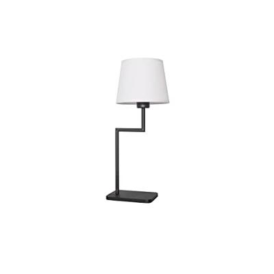 Lyora TafellampSavona zwart met witte kap - 9919152 Lyora TafellampSavona zwart met witte kap - 9919152
