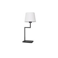 Lyora TafellampSavona zwart met witte kap - 9919152 - thumbnail