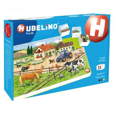 Hubelino blokpuzzel leven op de boerderij - 35st. Hubelino blokpuzzel leven op de boerderij - 35st.