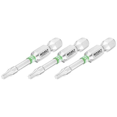 HAZET Bit 2223NSLG-T10/3 · 1/4 inch (6,3 mm) zeskant massief · Binnen-TORX®-profiel · 3-delig · SW T10 HAZET Bit 2223NSLG-T10/3 · 1/4 inch (6,3 mm) zeskant massief · Binnen-TORX®-profiel · 3-delig · SW T10