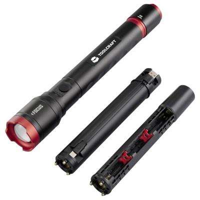 TOOLCRAFT Handlamp werkt op Li-ion oplaadbare batterij of batterijgevoed Verstelbaar, Instelbare puntgrootte, Met stroboscoopfunctie, Met USB-poort 5000 lm 3.5 TOOLCRAFT Handlamp werkt op Li-ion oplaadbare batterij of batterijgevoed Verstelbaar, Instelbare puntgrootte, Met stroboscoopfunctie, Met USB-poort 5000 lm 3.5