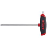 Wiha 6kant-Stiftschlüssel T-Griff 3x150mm Kugelk.+Seit.-abtrieb Inbussleutel Sleutelbreedte (metrisch): 3 mm Koplengte: 13 mm Afmeting, lengte: 150 mm - thumbnail