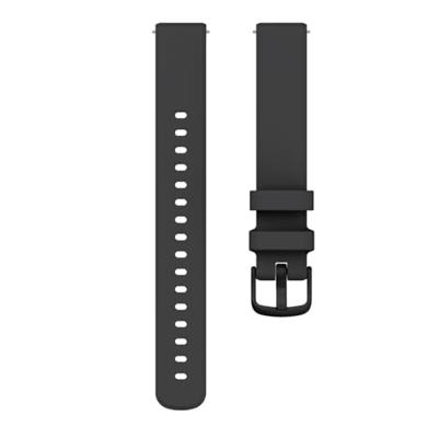 By Qubix - Siliconen bandje - Zwart - Compatible met Garmin Lily 2 - Compatible Garmin bandje