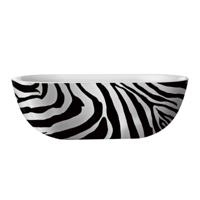 Best Design Vrijstaande Bad 180x86 cm Zebra Acryl Bicolor Zwart Wit - thumbnail
