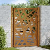 Poort met lichtontwerp 100x125 cm weervast staal - thumbnail