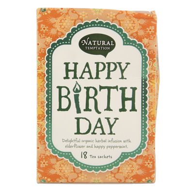 Natural Temptation Happy birthday bio 18 Zakjes Natural Temptation Happy birthday bio 18 Zakjes