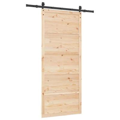 Schuifdeur Bruin 80 x 208 cm Massief grenenhout