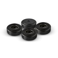 Audio Dynavox - Aluminium voeten 4 delig - zwart - 30 mm - thumbnail
