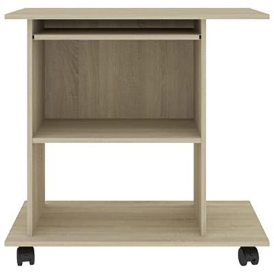 Computerbureau 80x50x75 cm bewerkt hout sonoma eikenkleurig