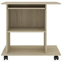 Computerbureau 80x50x75 cm bewerkt hout sonoma eikenkleurig - thumbnail