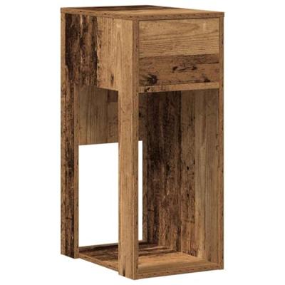 Computertorenstandaard met lade 30x44x74 cm oud houtkleurig Computertorenstandaard met lade 30x44x74 cm oud houtkleurig