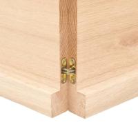 Tafelblad 120x60x(2-4) cm onbehandeld massief eikenhout - thumbnail