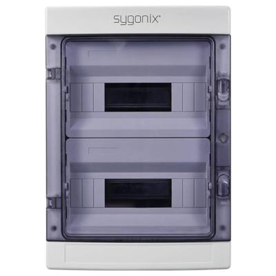 Sygonix SY-6696060 Kleine verdeelkast Oppervlakmontage Aantal groepen: 24 Aantal rijen: 2 Inhoud: 1 stuk(s)