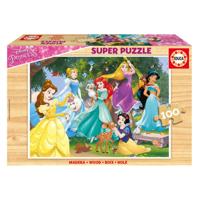 Super houten puzzel 100p Disney prinses EDUCA meerkleurig - thumbnail