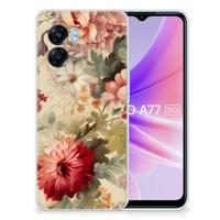 TPU Case voor OPPO A77 | A57 5G Bloemen - thumbnail