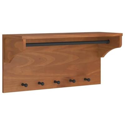 VidaXL Wandkapstok sandnes 87x30x42 cm massief grenenhout VidaXL Wandkapstok sandnes 87x30x42 cm massief grenenhout