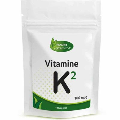 Vitamine K2 | 100 capsules | 100 mcg | Vitaminesperpost.nl