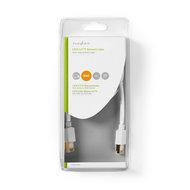 Nedis CAT6 Netwerkkabel | RJ45 Male | RJ45 Male | S/FTP | 1.00 m | Rond | LSZH | Wit | Blister - CCGB85221WT10 - thumbnail