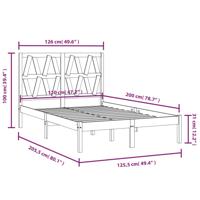 Bedframe massief grenenhout 135x190 cm - thumbnail