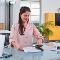 Novus Office 60-B22001 Bureauperforator Locher B220 mit AS 20Blatt schwarz Zwart 20 vel (80 g/m²) - thumbnail