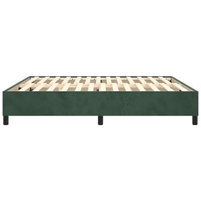 Boxspringframe fluweel donkergroen 160x200 cm Boxspringframe fluweel donkergroen 160x200 cm