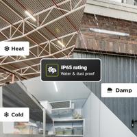 R-Series - LED TL armatuur 60cm - IP65 Waterdicht - 18 Watt 1800 Lumen (100lm/W) - 4000K Neutraal wit - Flikkervrij - thumbnail