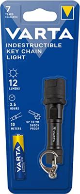 Varta Indestructible Key Chain Light Mini-zaklamp werkt op batterijen LED 12 lm 3.5 h 19 g
