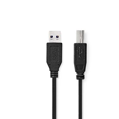 Nedis USB 3.2 Kabel A naar B 2 m