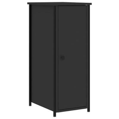 Nachtkastjes 2 st 32x42x80 cm bewerkt hout zwart