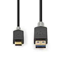 Kabel USB 3.1 | Type-C male - A male | 1,0 m | Antraciet - thumbnail
