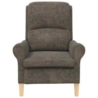 Fauteuil Donkergrijs 76 x 94 x 102 cm Kunstleer - thumbnail