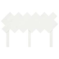 Hoofdbord 132x3x81 cm massief grenenhout wit - thumbnail