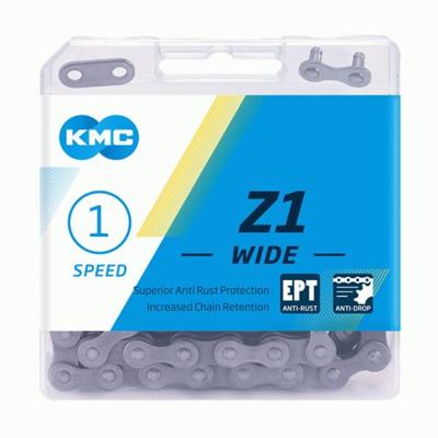 KMC z 1 ept 128 - 1/2x1/8 - 8.6mm - 128 schakels - donker zilver
