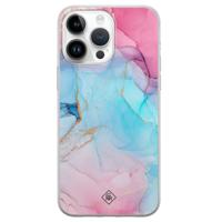 iPhone 14 Pro Max siliconen hoesje - Marble colorbomb - thumbnail