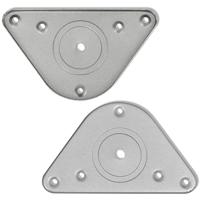 Tafelpoten in hoogte verstelbaar chroom 870 mm 4 st - thumbnail