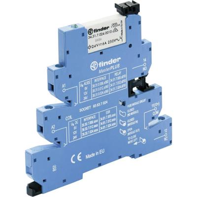 Finder 39.31.0.024.0060 Koppelrelais 24 V/DC, 24 V/AC 6 A 1x wisselcontact 1 stuk(s) Finder 39.31.0.024.0060 Koppelrelais 24 V/DC, 24 V/AC 6 A 1x wisselcontact 1 stuk(s)