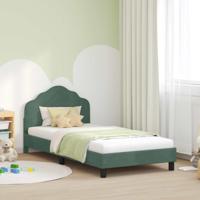 Bedframe voor kinderen met hoofdbord Zeegroen 90 x 200 cm - thumbnail