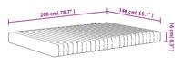 Schuimmatras middelzacht 140x200 cm - thumbnail