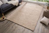Handgemaakt tapijt WOL 240x160cm beige van wol - 38761 - thumbnail