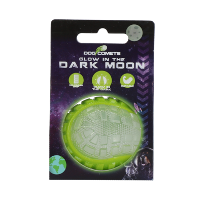 Dog Comets Glow in the Dark Moon Green S