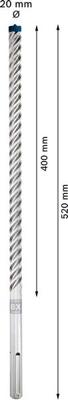 Bosch Accessories EXPERT SDS max-8X 2608900266 Hamerboor 5-delig 20.00 mm Gezamenlijke lengte 520 mm SDS-Max 5 stuk(s)
