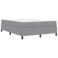 Boxspring bed Lichtgrijs en zwart 140 x 200 cm - thumbnail