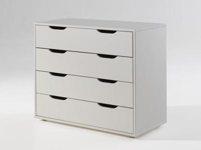 Commode ALIZE 4 lades witte pijnboom