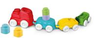 Clementoni baby - clemmy sensory trein met soft blokken, 12dlg. - thumbnail